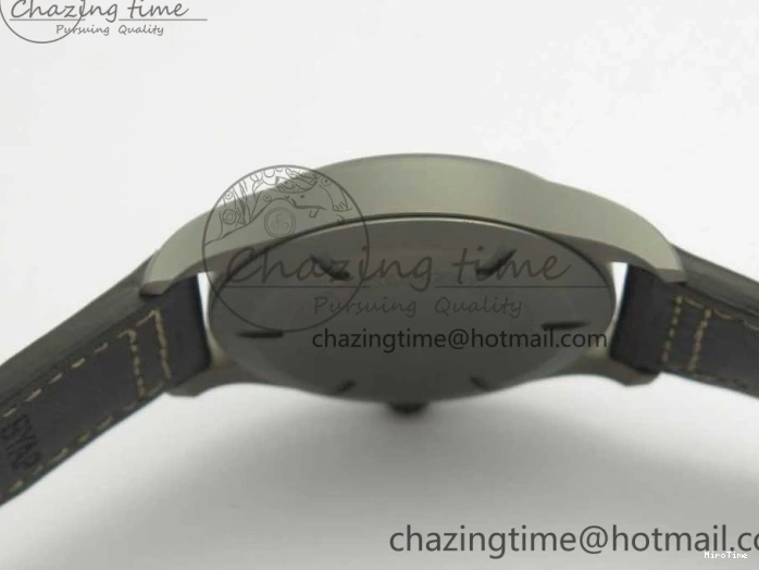 MIROTIME 0504 SmartChoice Mark XVIII IW327006 Titanium M+F 1:1 Best Edition Black Dial on Brown Leather Strap A 7145
